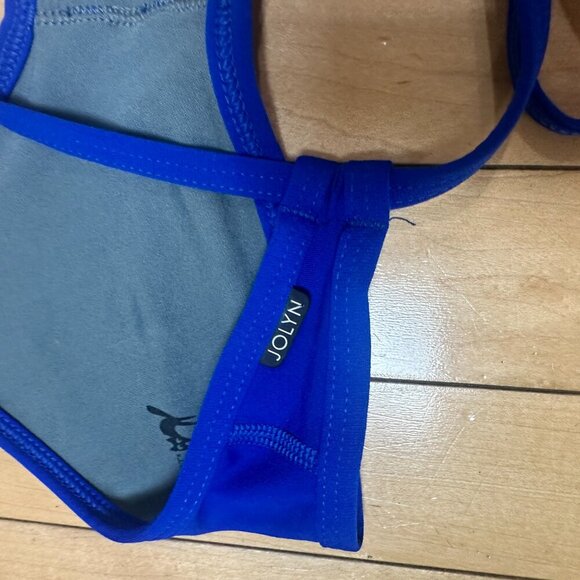 JOLYN Tomcat Style Bikini Top Swimsuit Swim Size Medium Cobalt Royal Blue - Picture 6 of 7